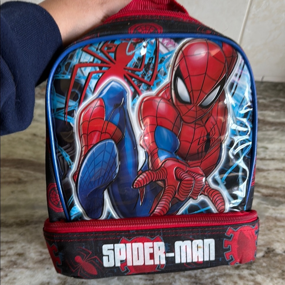 Spider-Man Lunch Bag with Red and Blue Design